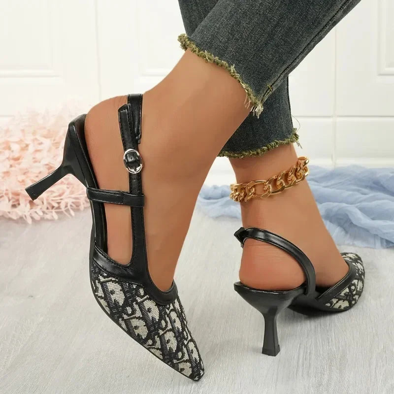 Sandales de luxe de haute qualité pour femmes, marque de mode décontractée, talons hauts, confortables et élégantes, chaussures d'été à talons hauts pour femmes