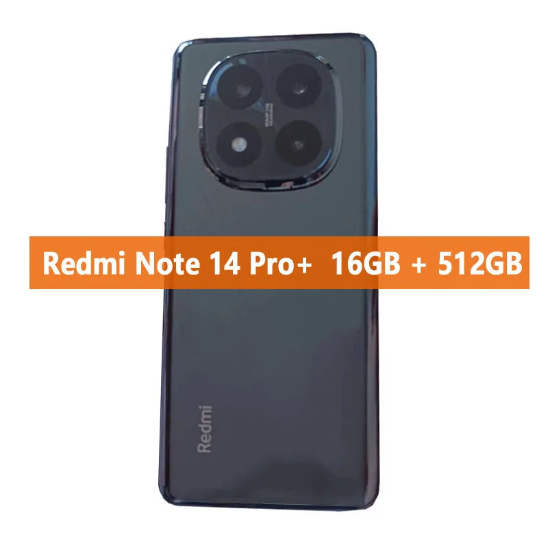 NOUVEAU Smartphone Xiaomi Redmi Note 14 Pro Plus 5G Version CN Snapdragon ® Écran 7S Gen3 6,67