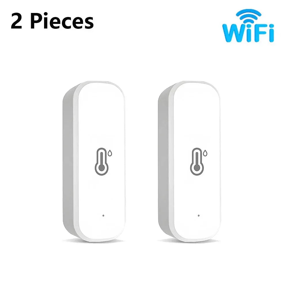 Tuya – capteur WIFI intelligent de température et d'humidité, moniteur à distance avec application pour maison intelligente, vie intelligente, fonctionne avec Alexa Google Assistant