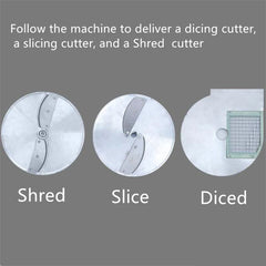 Coupe-pommes de terre électrique industrielle 300-800 KG/H, hachoir à légumes, trancheur en dés, Machine de découpe de légumes