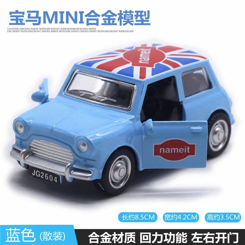 Mignon moulé sous pression en alliage métal voiture Bus moteur Tricycle moto Taxi modèle jouet enfants cadeau d'anniversaire