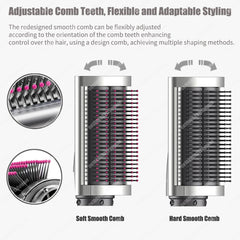 Professionnel 6IN1 Multi Hair Styler sèche-cheveux 1300W lisseur de cheveux friser baril brosse sèche-cheveux Salon Styler Auto Wrap