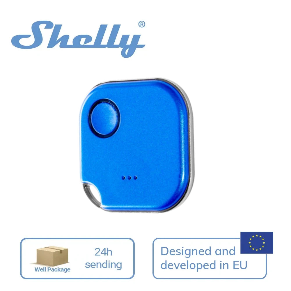 Shelly BLU Button1 Bluetooth Operated Action Scenes Activation Button BLE Technology Able ，Incompatible with ios