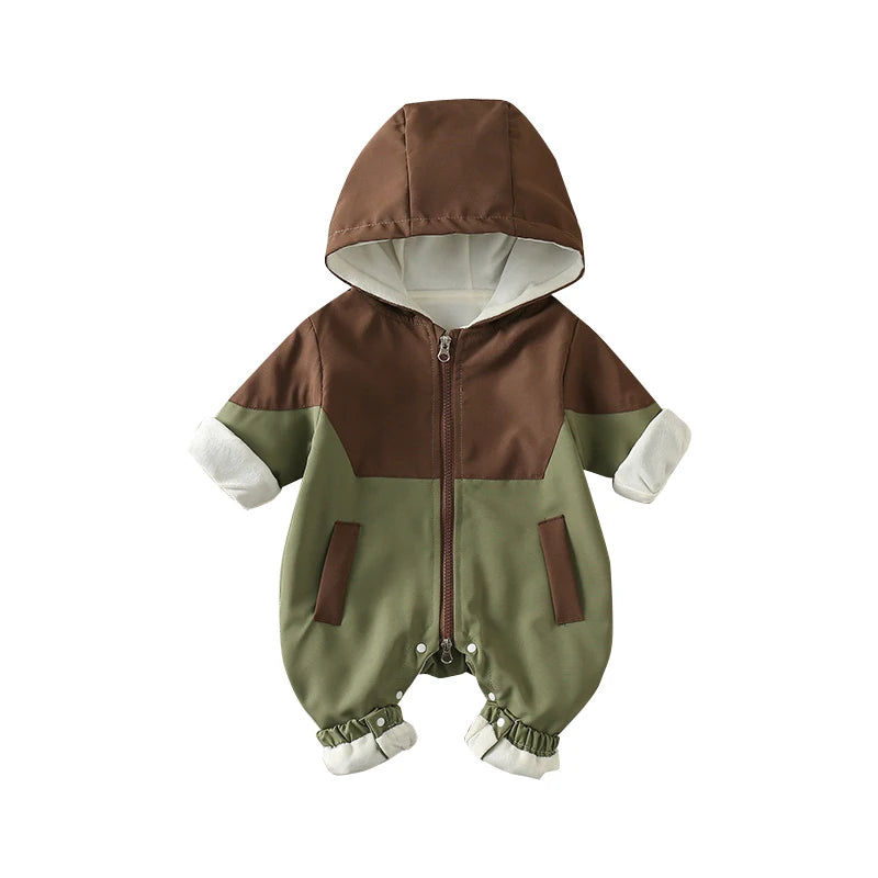 IYEAL-Sweat à capuche pour bébé garçon, combinaison Stormtrooper, manteau d'épissage, beau document, édition coréenne, sourire, nouveau, automne et hiver