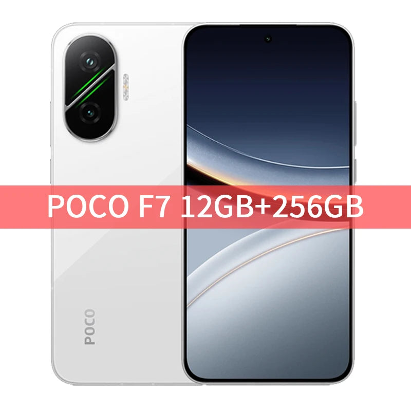 POCO F7 5G Version mondiale Snapdragon ®   8s Gen 4 NFC 6.83 1.5K AMOLED Écran 50MP Caméra OIS 6500mAh 90W HypeCharge Smartphone