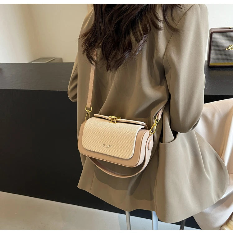 Petits sacs carrés en cuir PU pour femmes, de haute qualité, tendance, classique, sac à bandoulière de banlieue, sacs à main à poignée courte, 2024