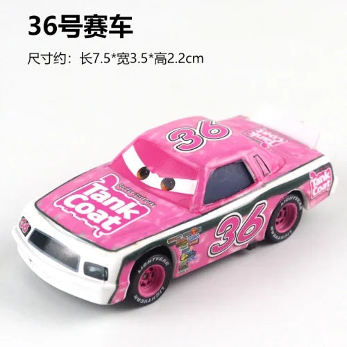 Tous les styles Disney Pixar Cars métal moulé sous pression voitures modèle Lightning McQueen alliage voiture numéro 4.19.28.36.51 101 série de course jouet