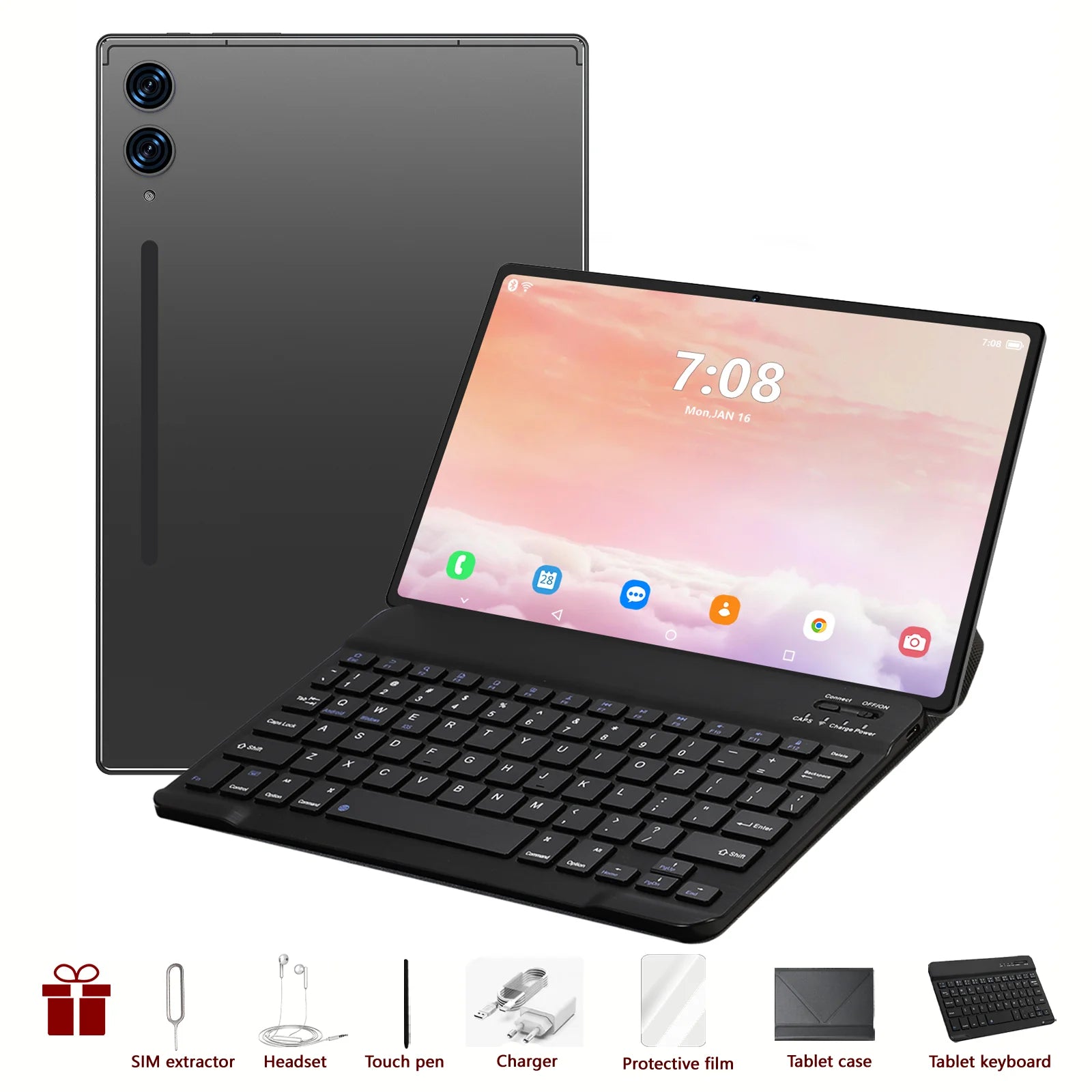 2025 Pad 9 Pro tablette Android 15 22GB + 2T Tablette Snapdragon888 tablette PC 10000mAh Version mondiale originale 5G double carte SIM WiFi