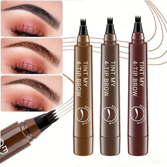 Crayon à sourcils 4 points Maquillajes Para Mujer, liquide imperméable, maquillage longue durée, cosmétique, Microblade