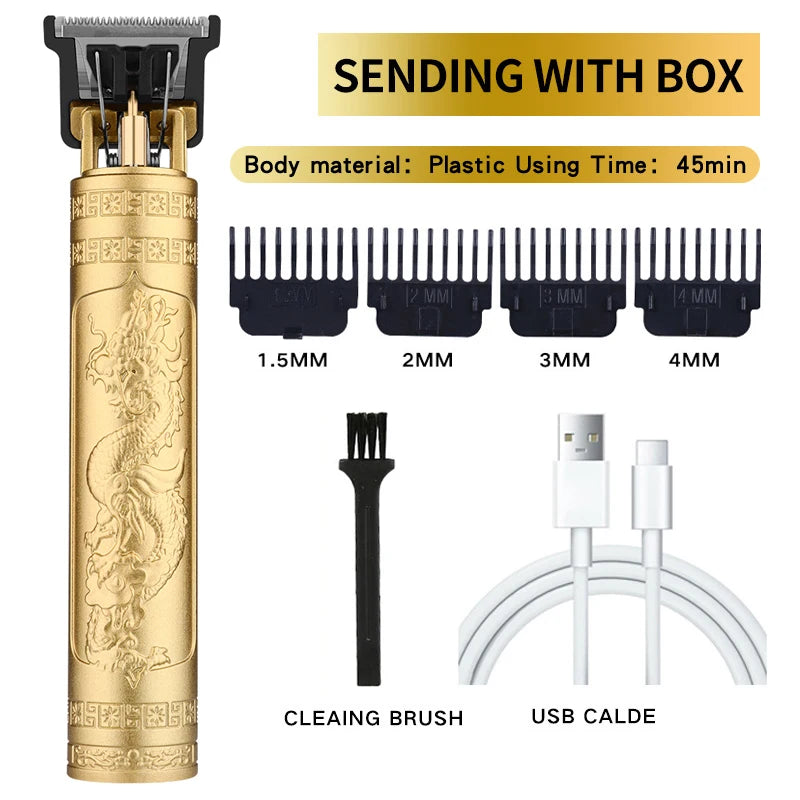 Tondeuse à cheveux Vintage T9 pour hommes, Machine professionnelle de coupe de cheveux, tondeuse à barbe sans fil pour la maison et les voyages