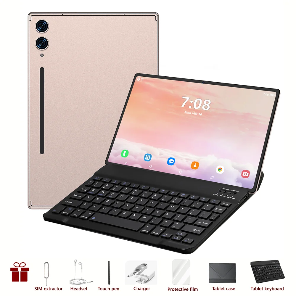 2025 Pad 9 Pro tablette Android 15 22GB + 2T Tablette Snapdragon888 tablette PC 10000mAh Version mondiale originale 5G double carte SIM WiFi