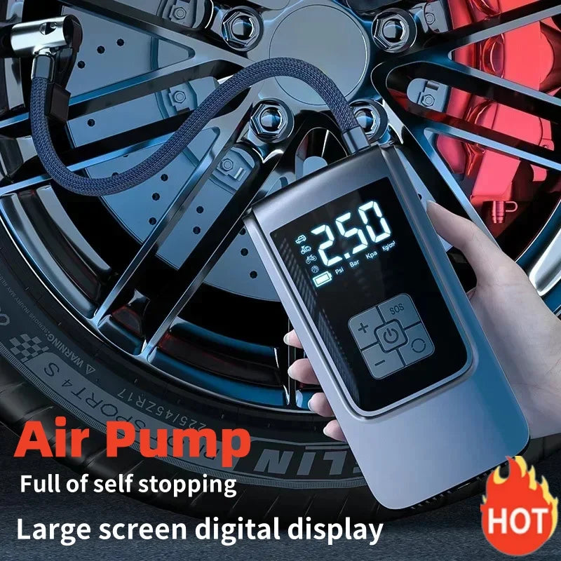 Nouveau compresseur d'air de voiture pompe à Air Portable électrique ventilateur de pneu moto pompe compresseur d'air pour voitures motos et vélos