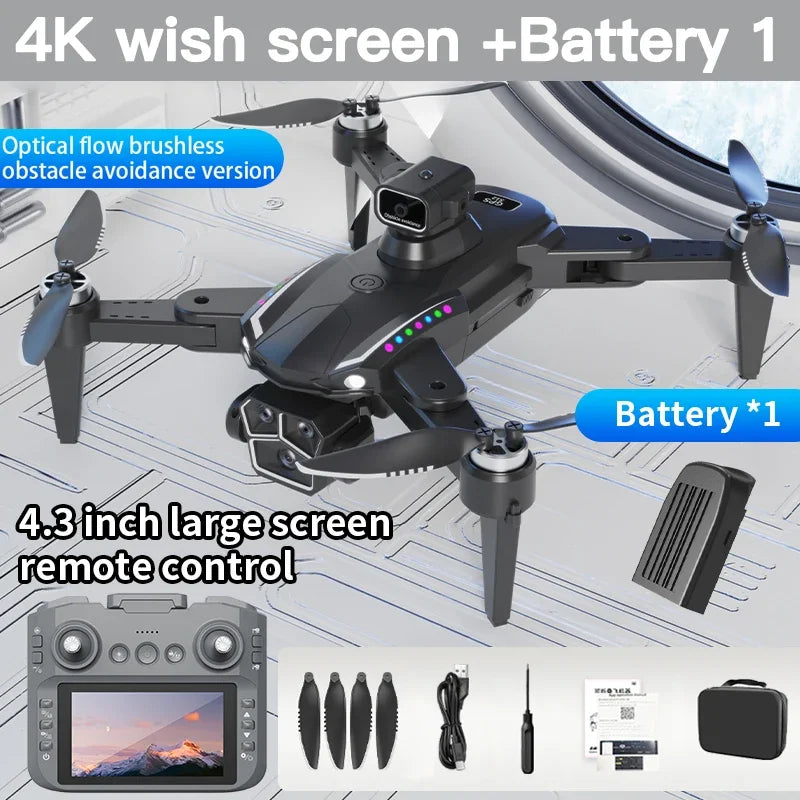 Xiaomi S12 Drone 8K professionnel double caméra GPS FPV moteur sans brosse flux optique flottant pliable quadrirotor pliable 4K Dron