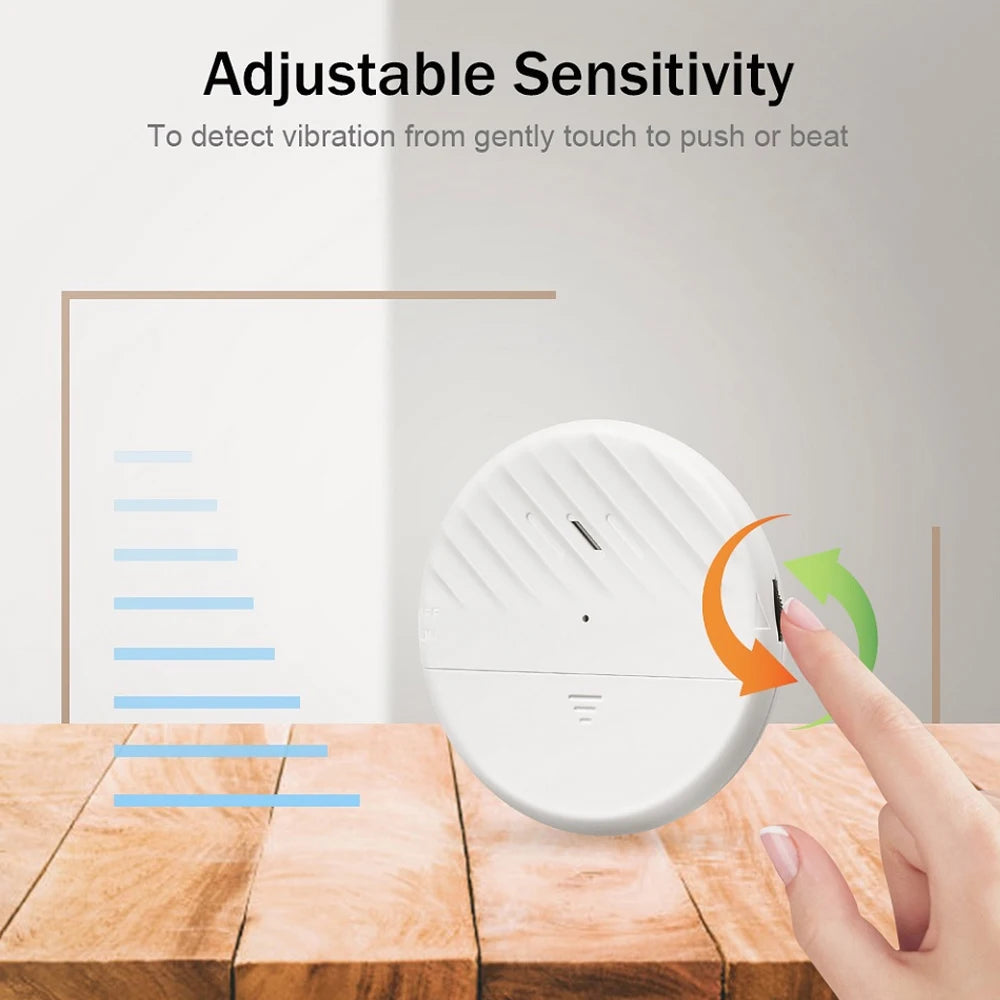 WSDCAM 125dB alarme de Vibration verre détecteur de rupture de Vibration porte fenêtre alarme de Vibration pour avertissement cambrioleurs antivol sécurité