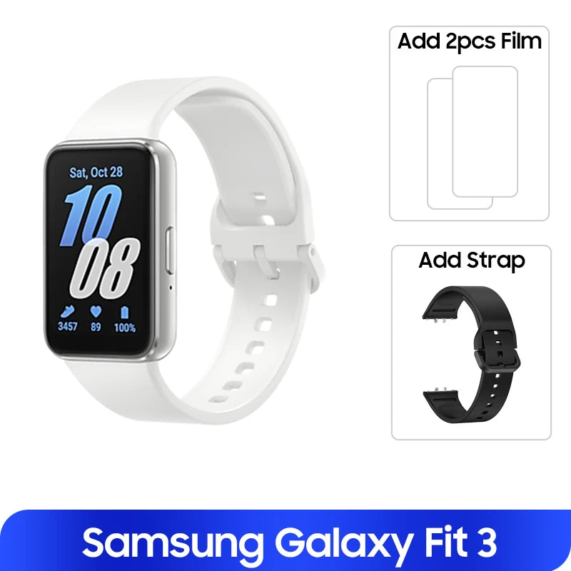 Samsung Galaxy Fit 3 SmartBand 1.6'' Super AMOLED Display Heart Rate Blood Oxygen Sensor 13 Days Battery Life IP68 Waterproof