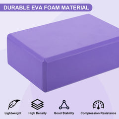 Blocs de construction de Yoga et 1 ensemble de bandes de résistance, Cubes, briques Pilates, tapis de renfort, équipement d'exercice à domicile, Fitness, 2 pièces