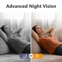 IMOU Cue 2E 3MP Wifi caméra bébé moniteur caméra détection humaine compacte intelligente Vision nocturne caméra intérieure Mini Surveillance