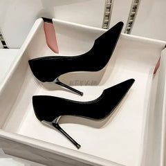 Femmes pompes Sexy daim Ponited orteils talons hauts mode bureau Stiletto fête rouge chaussures de mariage femme confort femmes chaussures