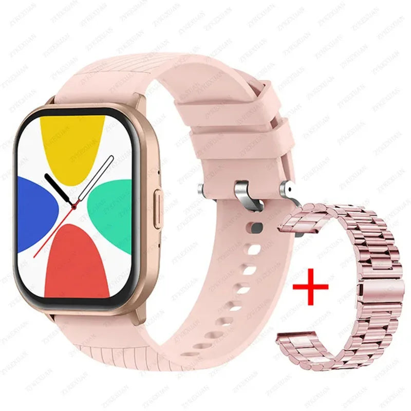 2024 New For Huawei Xiaomi 100+ Sports Mode Smart Watch Men Women Heart Rate Blood Pressure HD Bluetooth Call Smart Watch Men's