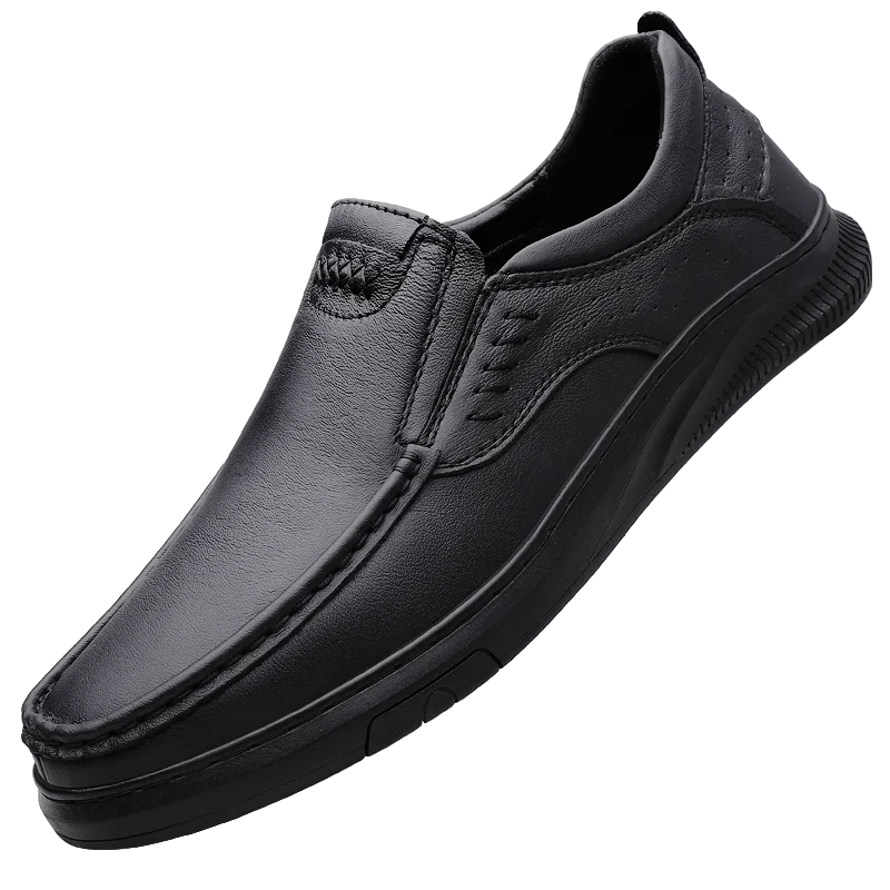 Mocassins en cuir faits à la main pour hommes, chaussures de conduite décontractées, baskets plates confortables et souples, haute qualité, luxe