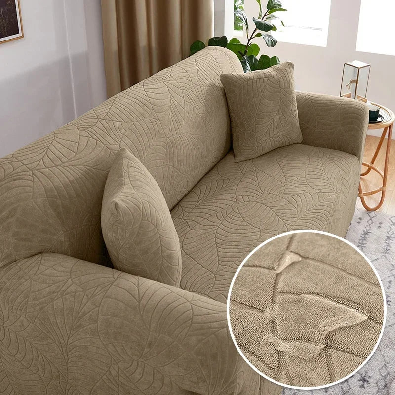 Housse de canapé Jacquard épaisse et imperméable, pour salon, 1/2/3/4 places, housse de canapé d'angle en forme de L