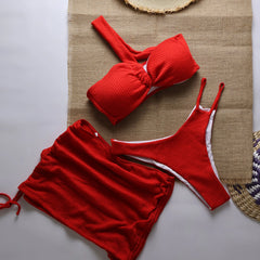 Sexy 3 pièces Micro Bikini 2025 femmes maillot de bain maillot de bain pour femme string Bikinis ensemble brésilien vêtements de plage maillot de bain Biquini