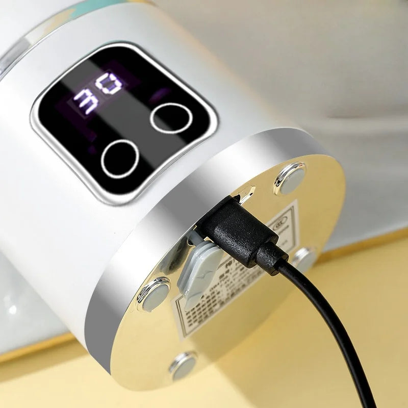 MINI presse-agrumes électrique à glace pilée, chargeur domestique, moteur puissant de 450ML, grande capacité, affichage numérique, tasse de jus, nouveauté 2025