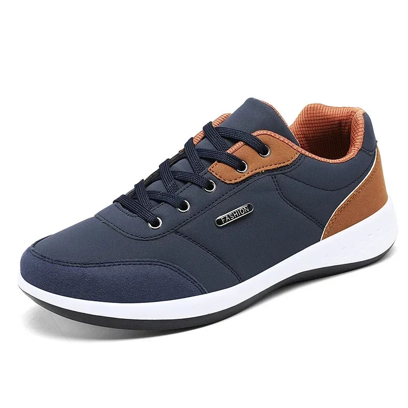 Cuir hommes chaussures baskets tendance chaussures décontractées confortable respirant loisirs hommes baskets chaussures antidérapantes hommes chaussures de sport