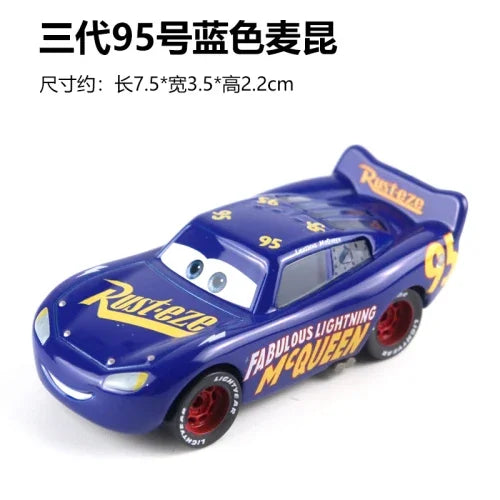 Tous les styles Disney Pixar Cars métal moulé sous pression voitures modèle Lightning McQueen alliage voiture numéro 4.19.28.36.51 101 série de course jouet