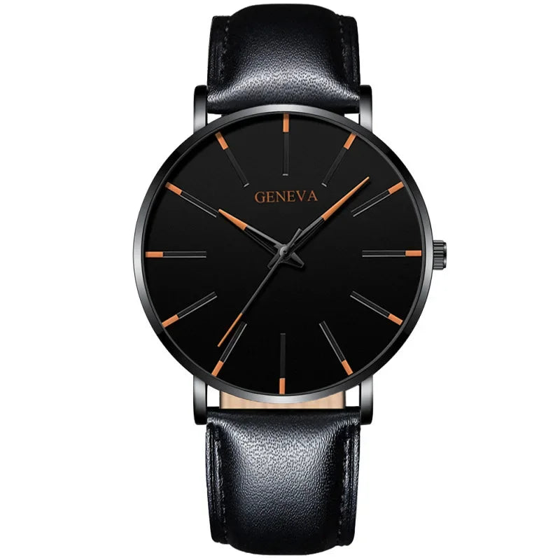 2024 Nouveau Montres de Mode Pour Hommes Luxe Ultra Mince En Acier Inoxydable Bracelet De Quartz Montre En Or Rose Hommes Montre Cadeaux Reloj Hombre