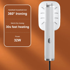 Fer à vapeur domestique 360 °   Machine à repasser électrique alimentée par USB, petit cuiseur vapeur pour vêtements en tissu