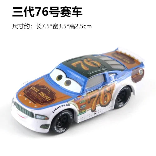 Tous les styles Disney Pixar Cars métal moulé sous pression voitures modèle Lightning McQueen alliage voiture numéro 4.19.28.36.51 101 série de course jouet
