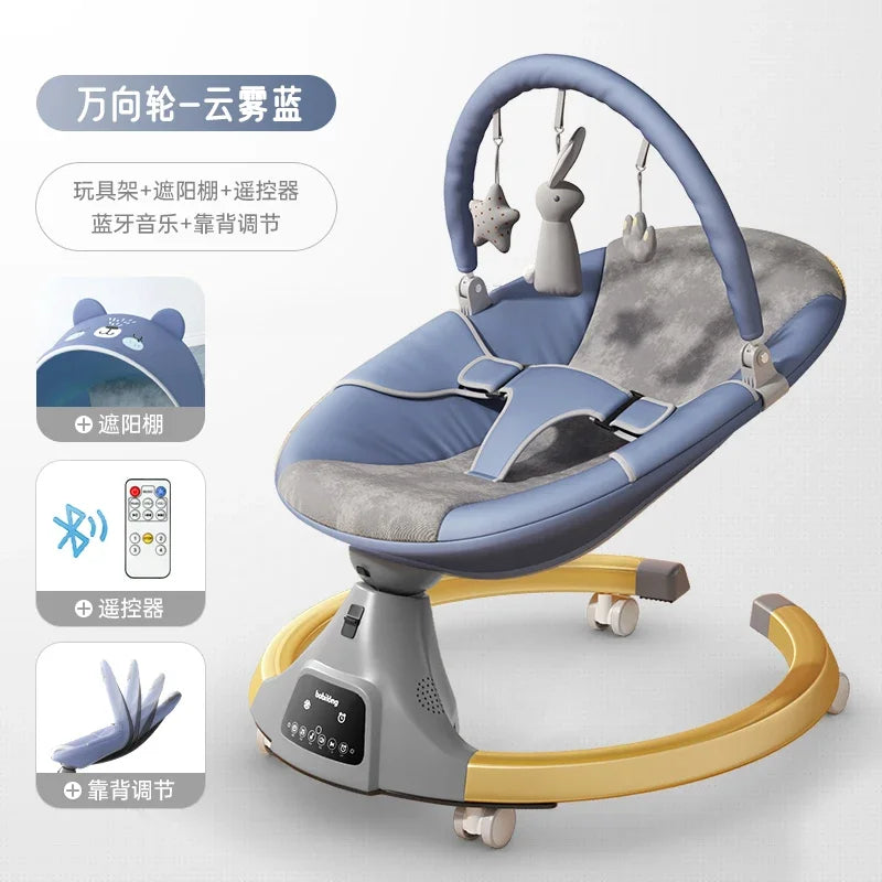 Chaise à bascule électrique pour bébé, berceau de sécurité, chaises à bascule pour nouveau-né, berceaux pour dormir de 0 à 3 ans