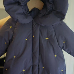 Barboteuse pour bébé, body pour nouveau-né, vêtements d'hiver pour bébé, une pièce, veste en coton épais, vêtements chauds d'escalade en plein air