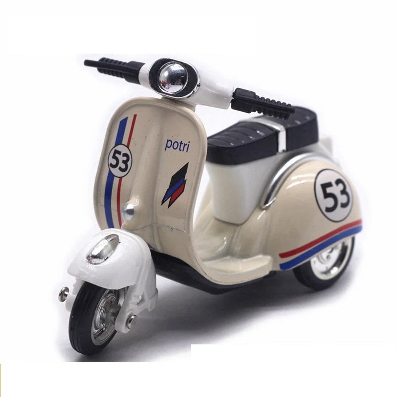 Mignon moulé sous pression en alliage métal voiture Bus moteur Tricycle moto Taxi modèle jouet enfants cadeau d'anniversaire