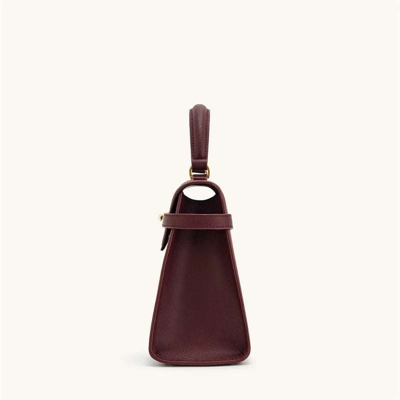 JW PEI-Grand Sac à Main Carré à Bandoulière pour Femme, Sac Haut de Gamme, Elise Designer Fashion, Bordeaux, Nouveau, 2025
