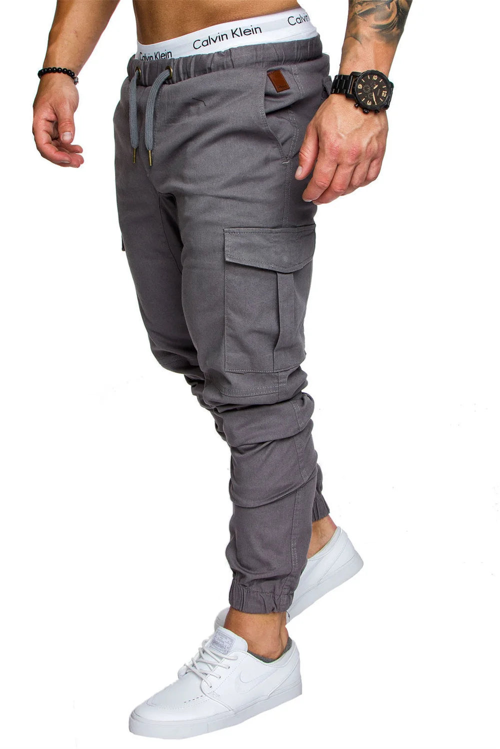 Nouveau outillage pantalon multi-poches pantalon Cargo homme tissu tissé décontracté Style Safari Joggers hommes