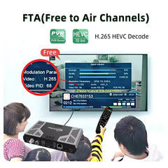 Skylinker Z8 Plus hybride Android OTT + DVB-S2 + DVB-T2 HD 4K TV Box FTA avec H265 2 + 16GB 5G Wifi OTT DVB-S2 récepteur Satellite