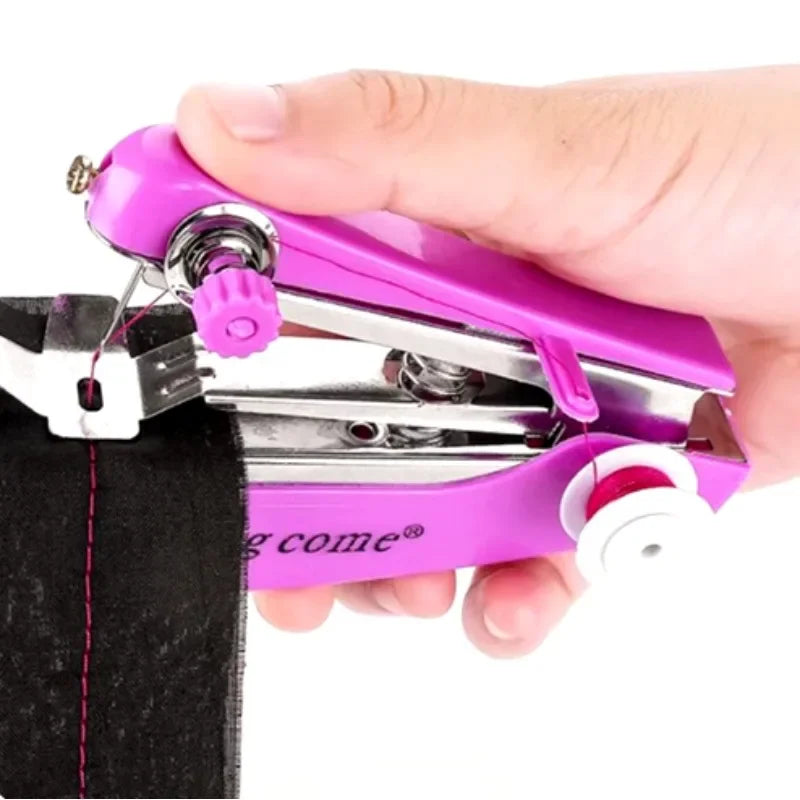 Mini Machine à coudre manuelle Portable de poche, tourisme de plein air, outils de filetage multifonctionnels faciles à la maison