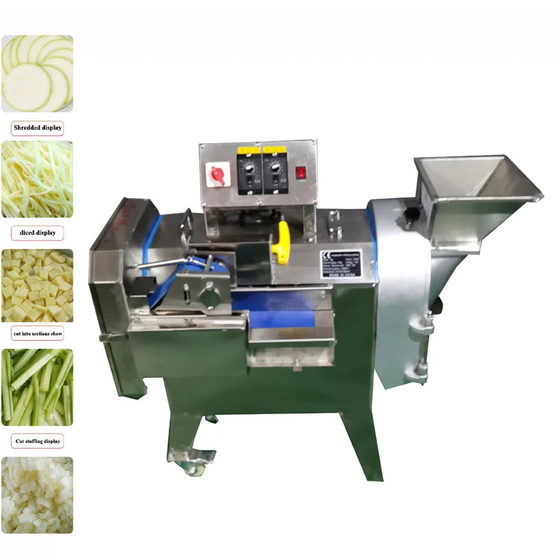 Trancheuse électrique industrielle commerciale de fruits et légumes, broyeur de pommes de terre et de carottes, hachoir à légumes