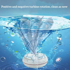 Mini Machine à Laver Portable à Turbine Rotative USB, pour Chaussettes, Sous-Vêtements, Vaisselle, pour Voyage à Domicile et Voyage d'Affaires