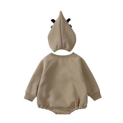 Ensemble barboteuse et chapeau de noël pour bébés filles de 0 à 2 ans, vêtements pour nouveau-nés garçons, body en coton polaire, tenue d'hiver festive pour nourrissons