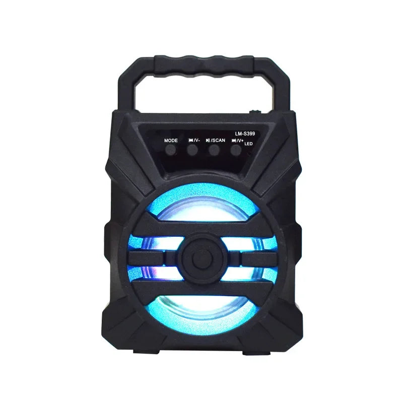 Haut-parleur Bluetooth 500mAh, boîte de son, haut-parleurs bluetooth haute puissance, TF Udisk, karaoké, caisson de basses sonores portables pour danser