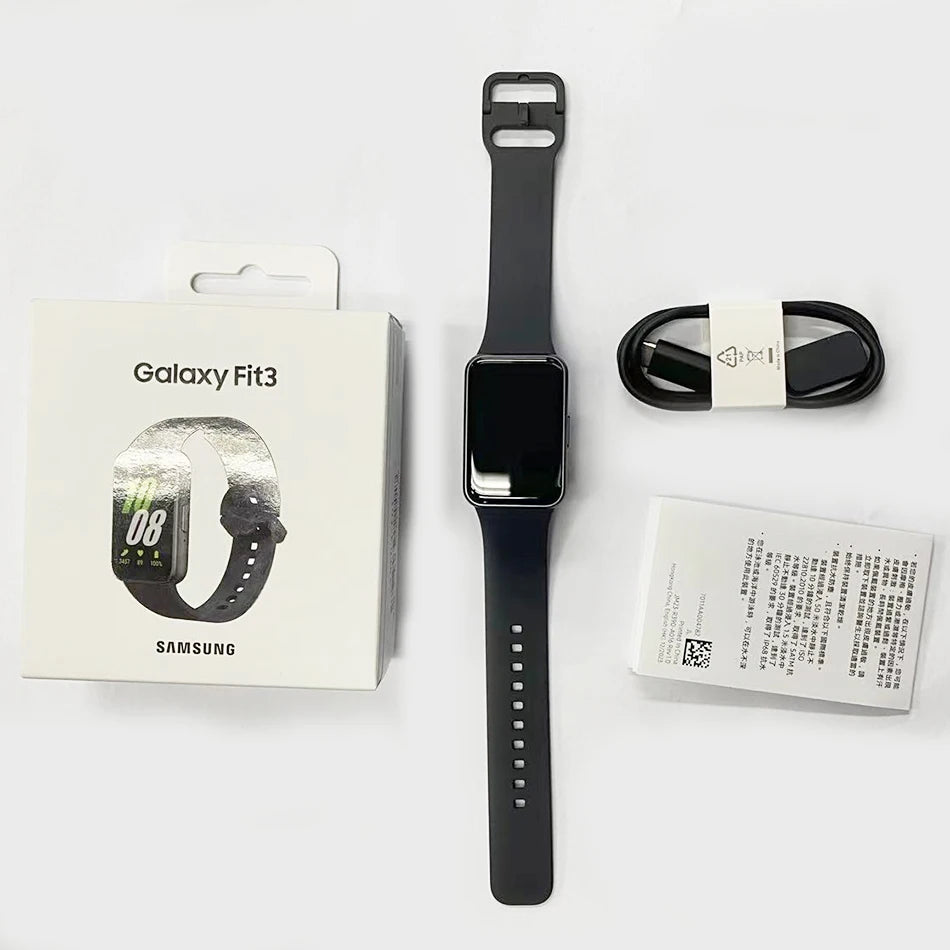 Samsung Galaxy Fit 3 SmartBand 1.6'' Super AMOLED Display Heart Rate Blood Oxygen Sensor 13 Days Battery Life IP68 Waterproof