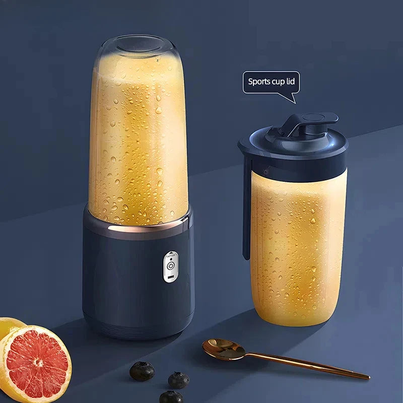 Presse-agrumes électrique Portable 400ml, presse-fruits, chargeur USB, citron, Orange, tasse de jus de fruits, mélangeur de Smoothie, 2 tasses