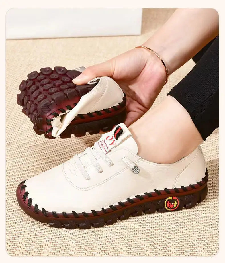 Mocassins orthopédiques pour femmes, chaussures plates de Ballet cousues à enfiler pour infirmières, nouvelle collection 2023