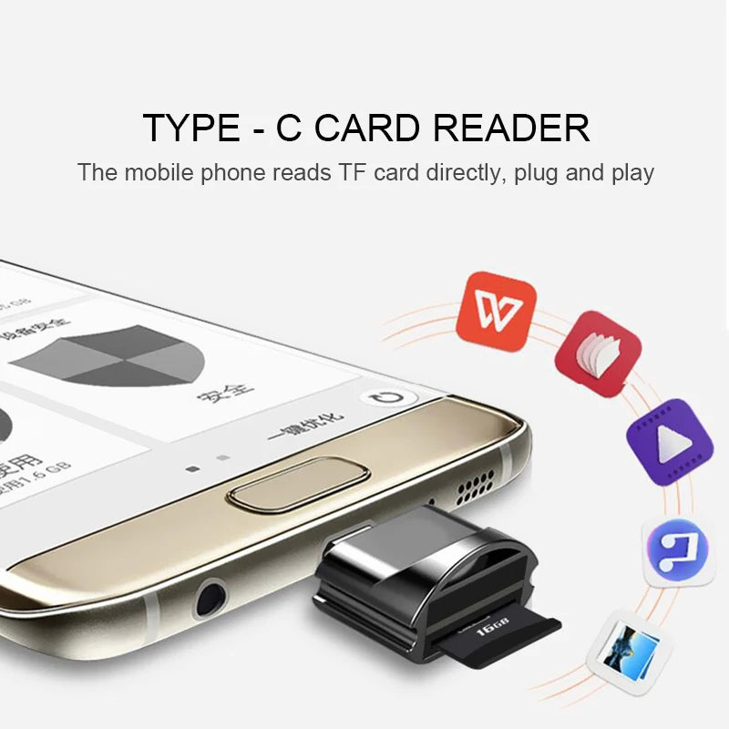 USB 3.1 portable de type C USB-C TF Micro SD OTG Adaptateur Lecteur de carte mémoire de type C pour Samsung Macbook Huawei LeTV