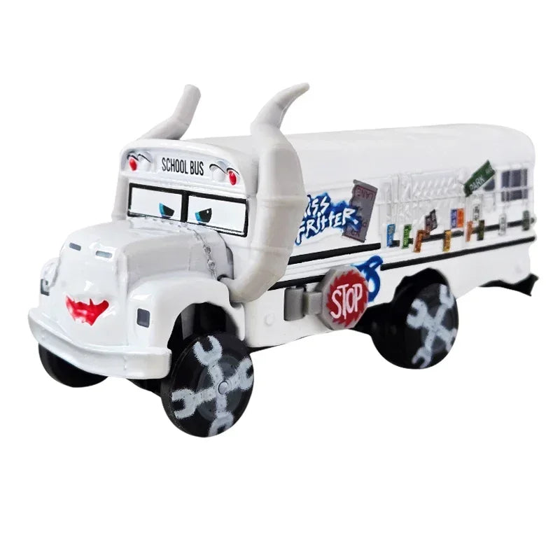 Voiture 2 Miss Fritter Pixar Lightning Mcqueen Collection Mini voitures de course 3 Cruz Ramirez Frank Queen jouet enfant Dinoco Guido Luigi