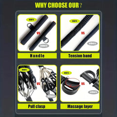 Extracteur de corde de Tension à pédale, équipement d'entraînement, bande de résistance élastique, mousse extensible, Machines de gymnastique de Fitness à domicile