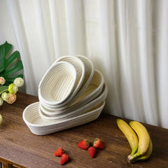 Mir de rangement de cuisine en rotin naturel, paniers de fermentation WUNICEF, pâte JxOrganisation avec couvercle de gril, accessoires de cuisson